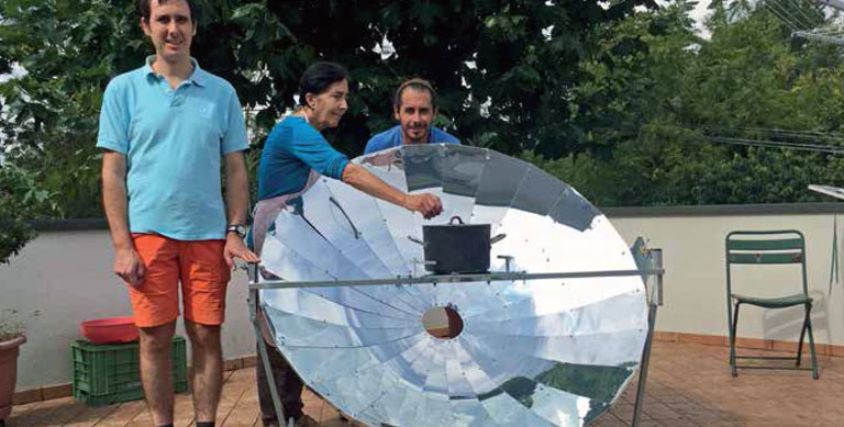 Cucina solare famiglia Zanoni